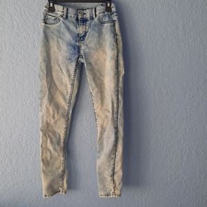 Blue and White Jordache Skinny Jeans